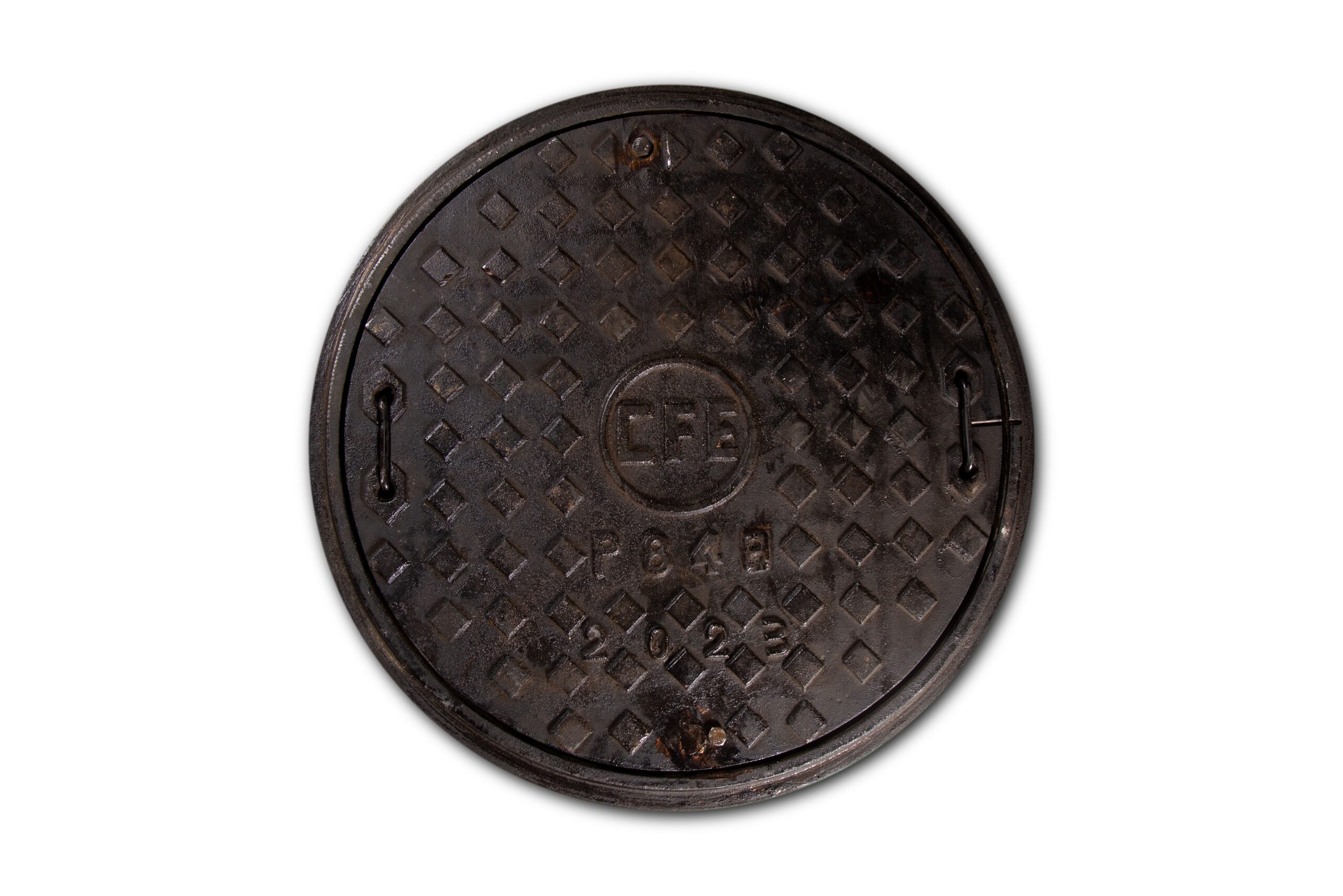 JUEGO DE ARO Y TAPA 84-A SIN BISAGRA FIERRO CFE